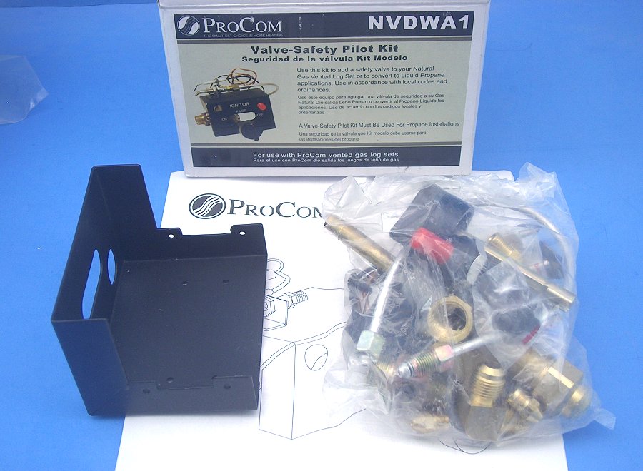 K339B ValveSafety Pilot Kit,Convert Gas Vented Log To LP
